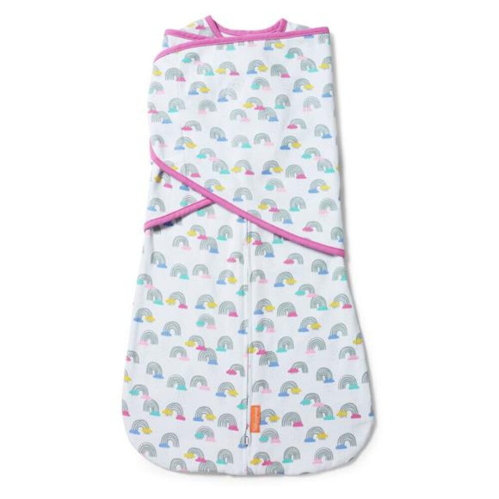 SwaddleMe ArmsFree Convertible Swaddle, Stage 2, Large (3-6 months) - Rainbow